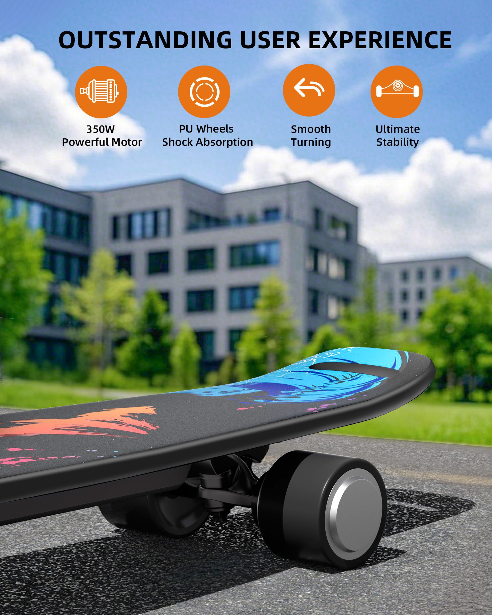 EBOSSOM Electric Skateboard 27"