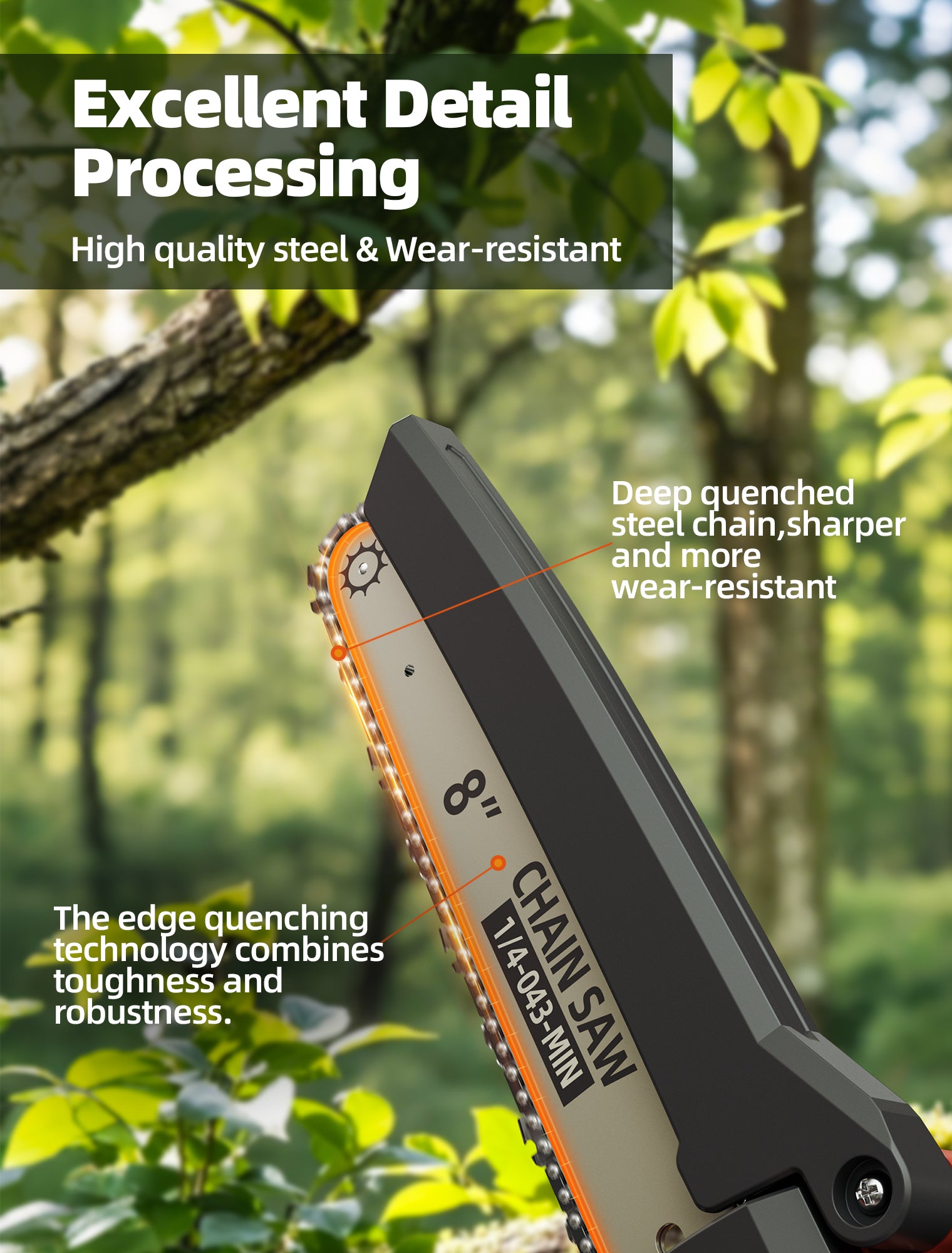 LithLaBo 2-IN-1 Cordless Pole Saw