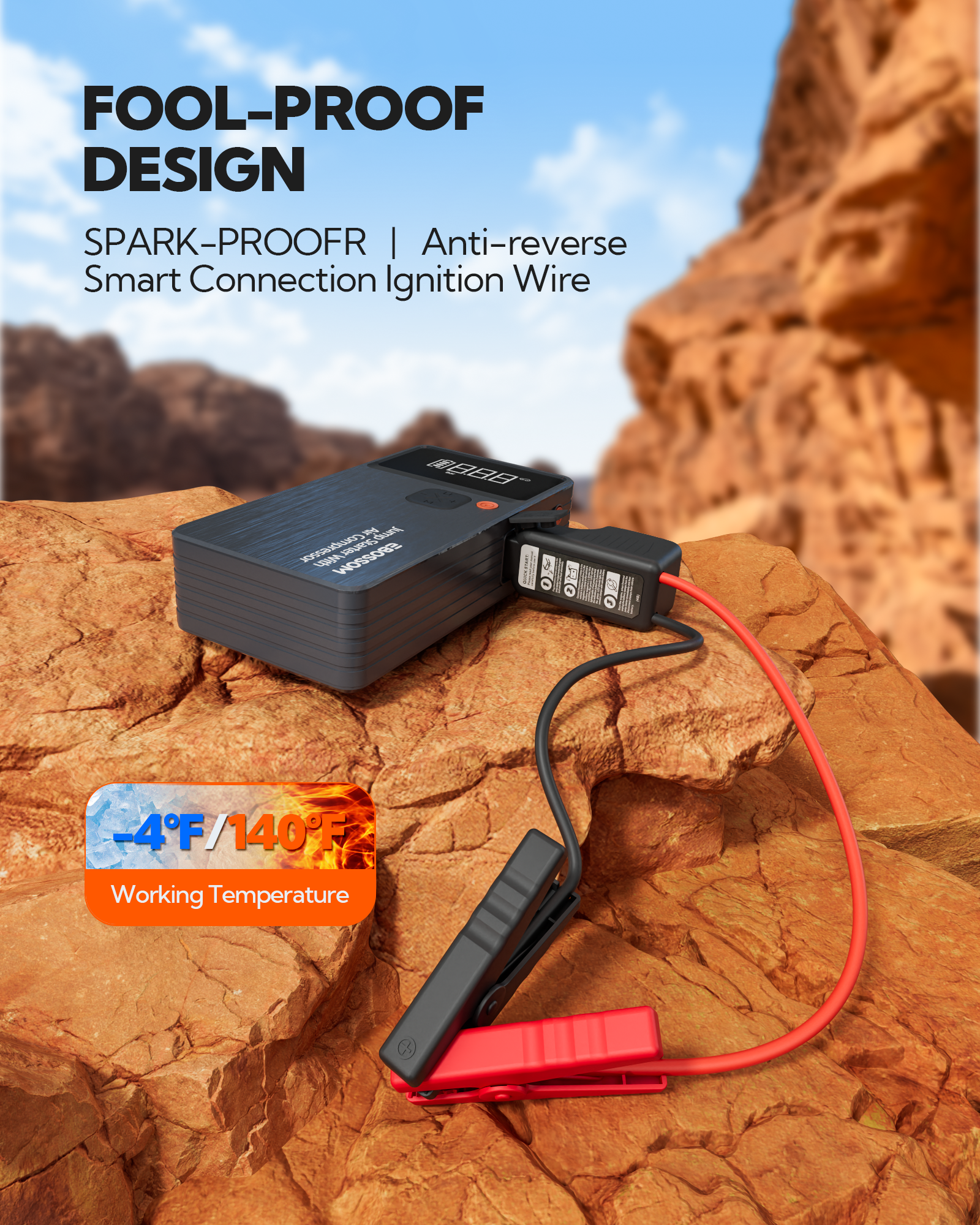 Jump Starter with Air Compressor JC8