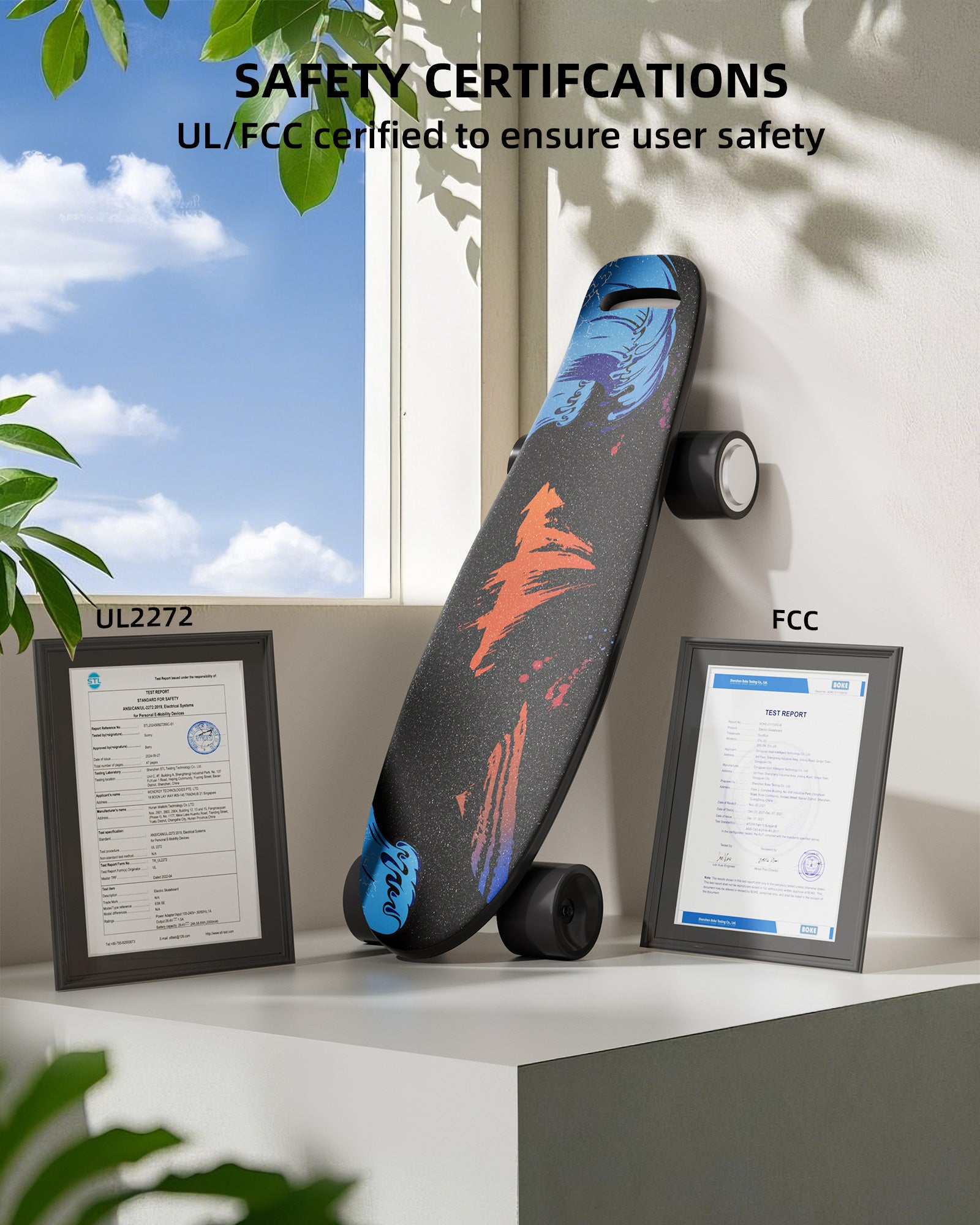 EBOSSOM Electric Skateboard 27"