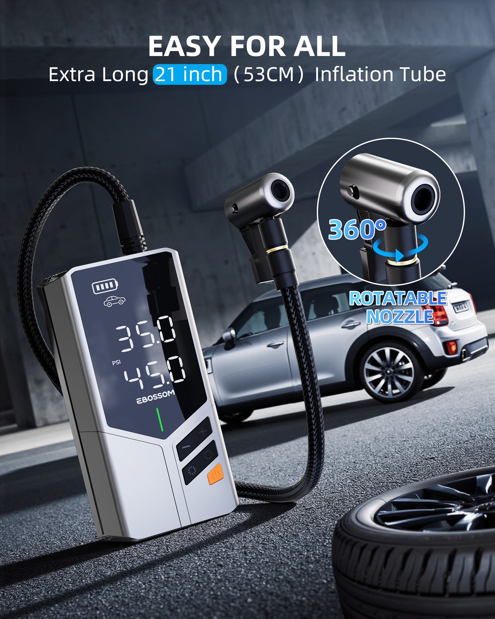 Car Jump Starter with Air Compressor JC9