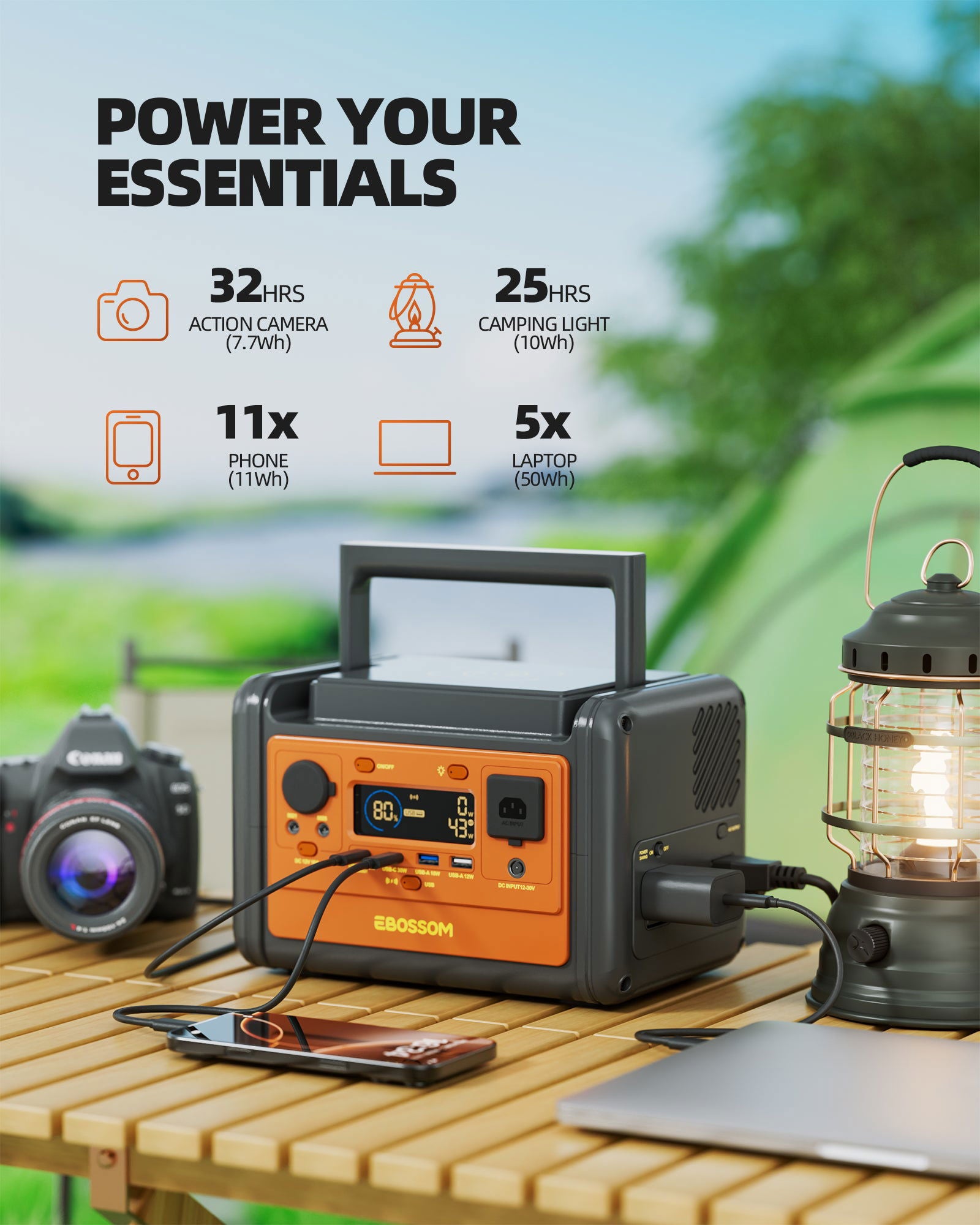 EBOSSOM Portable Power Station P300 Pro - EBOSSOM