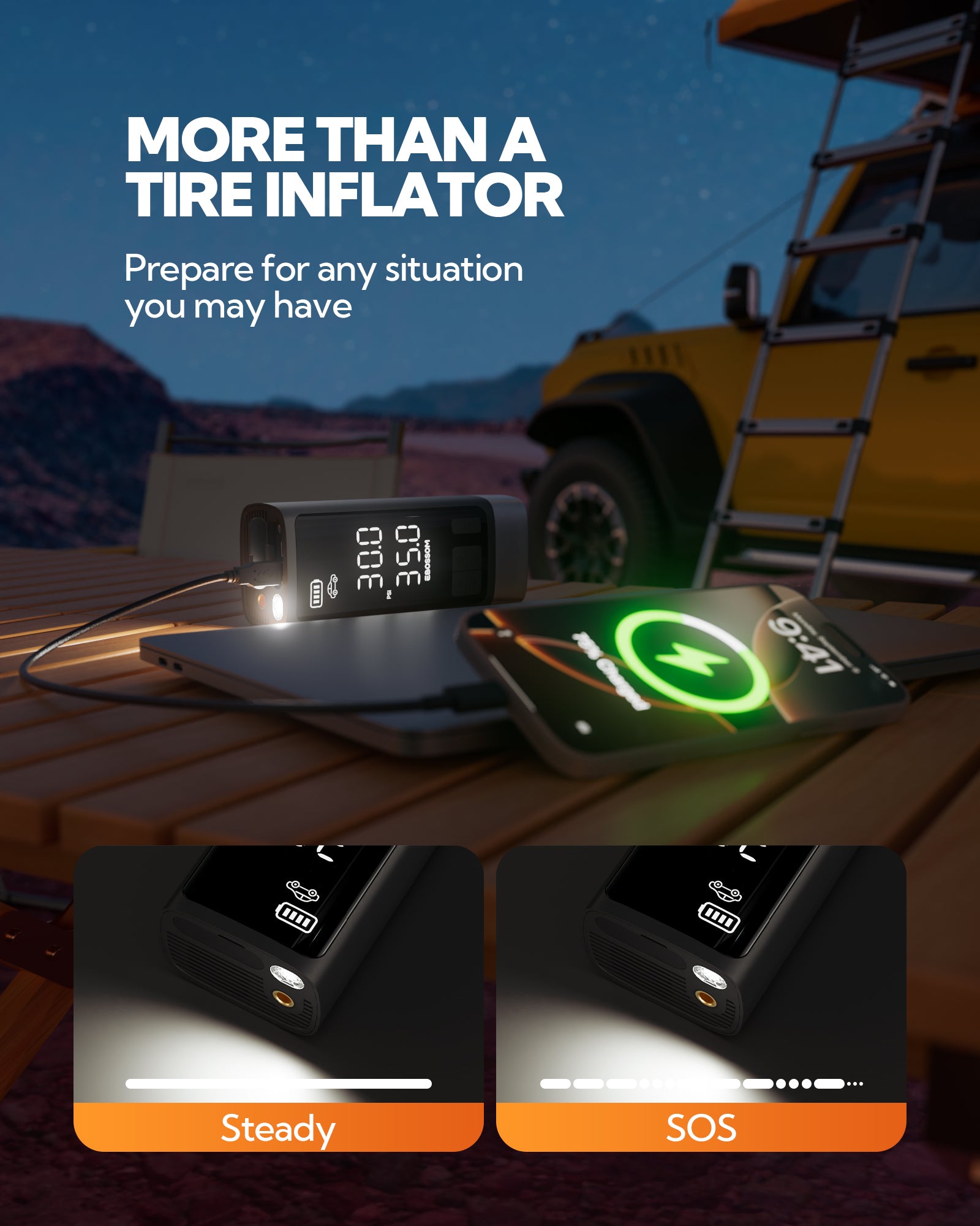 Tire Inflator Luxe X8 Portable Air Compressor