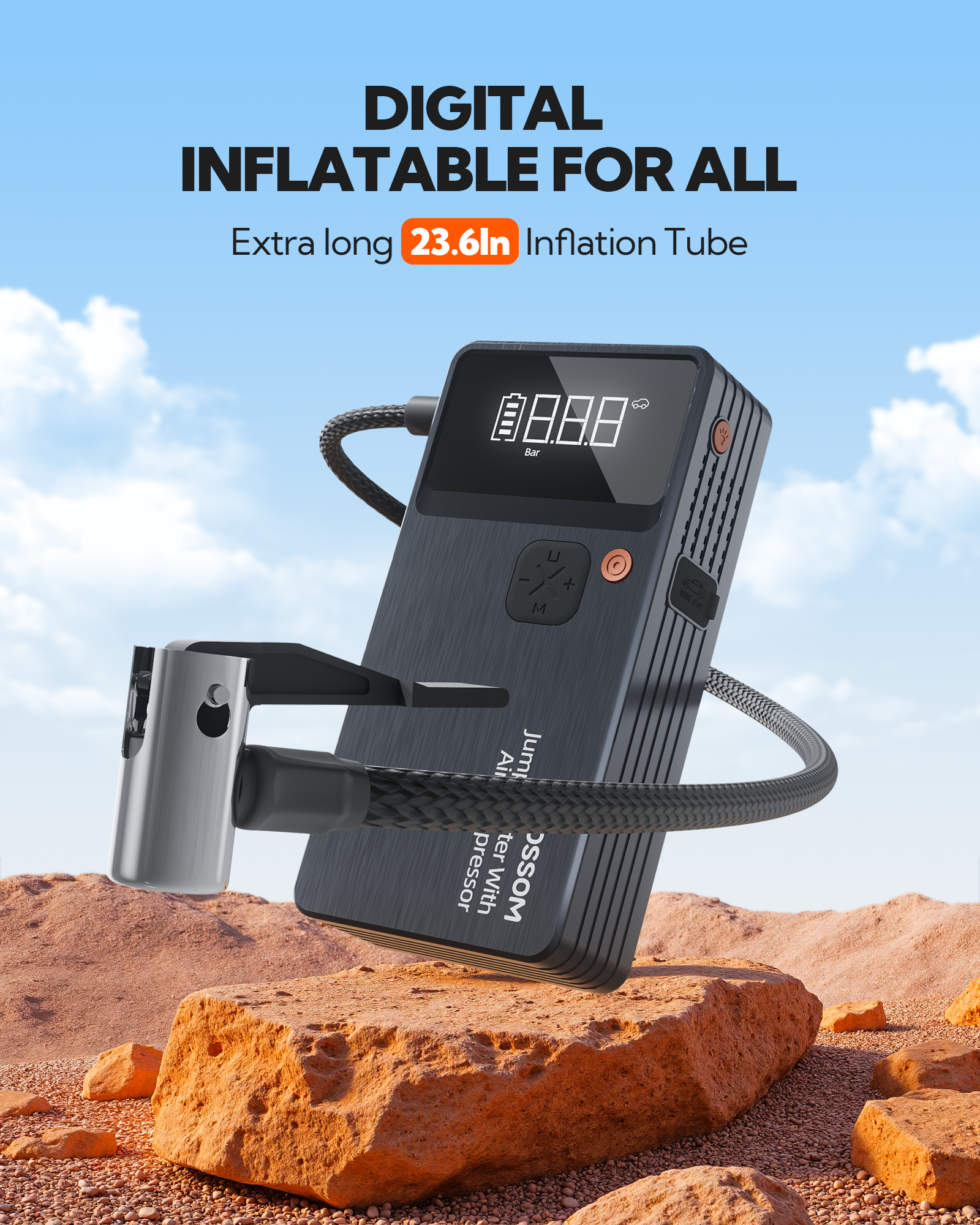 Jump Starter with Air Compressor JC8