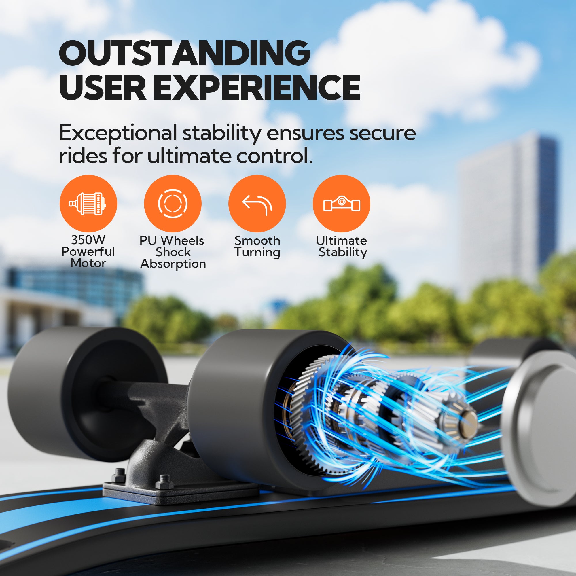 EBOSSOM Electric Skateboard 27"