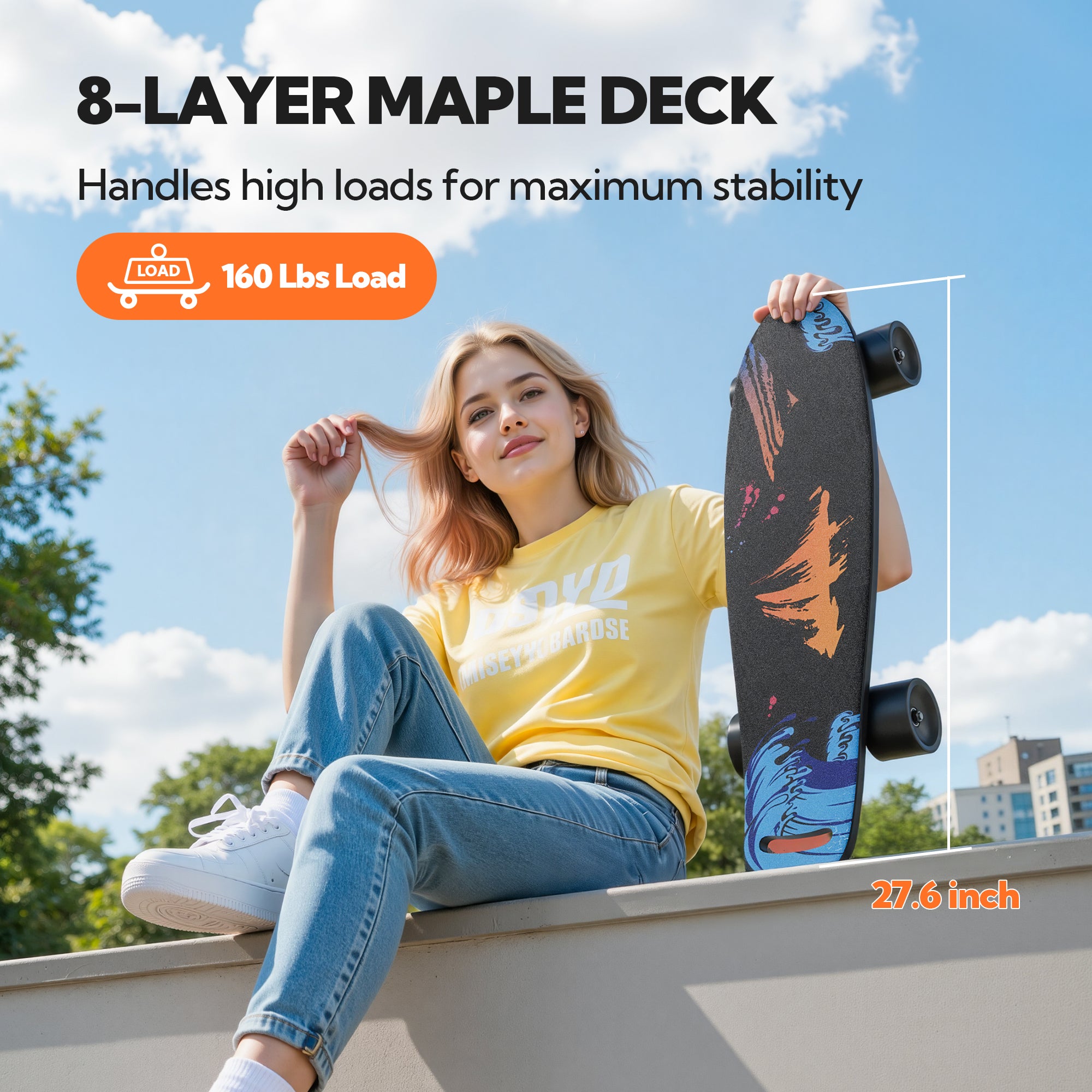 EBOSSOM Electric Skateboard 27"