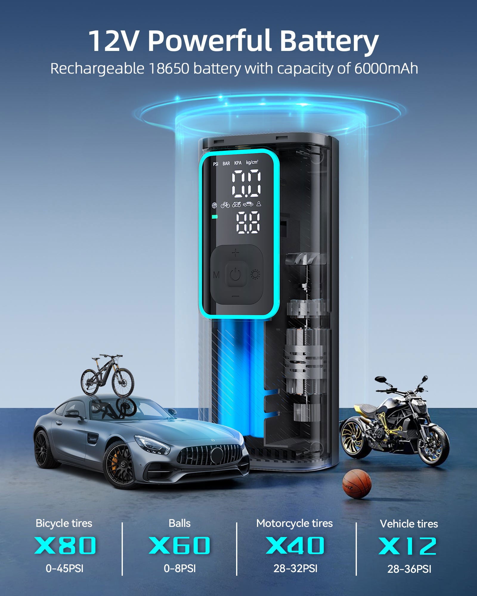 EBOSSOM Portable Air Pump I7 Pro - EBOSSOM