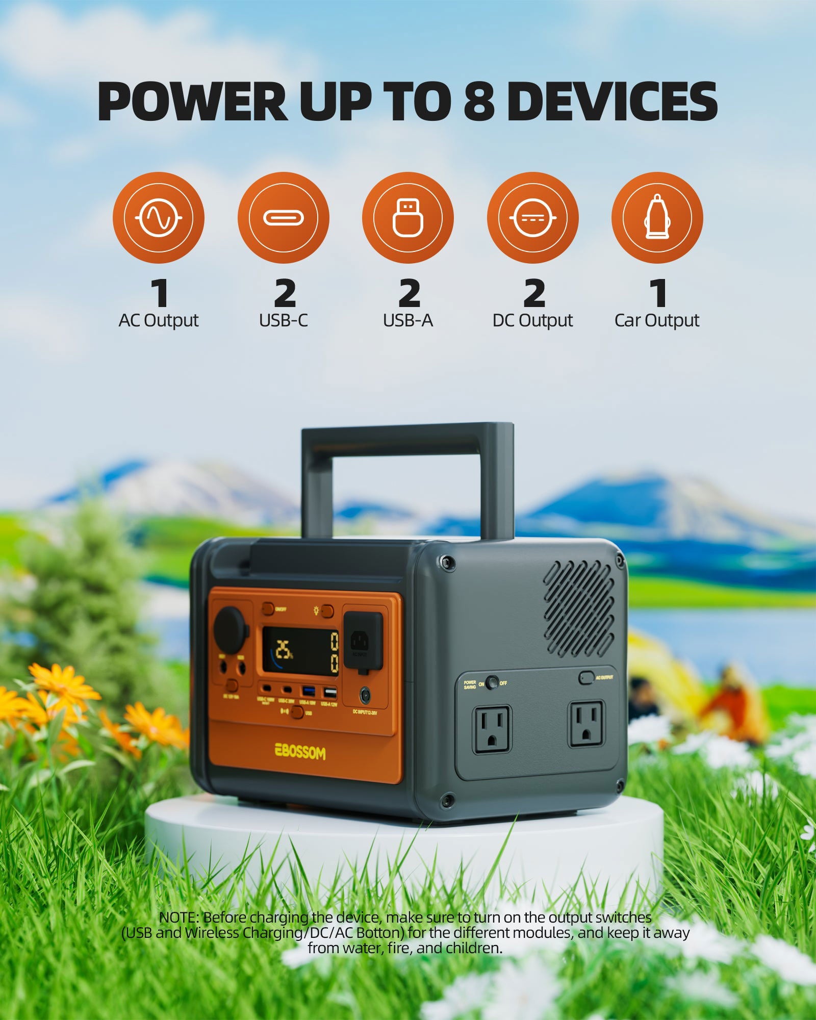 EBOSSOM Portable Power Station P300 Pro - EBOSSOM